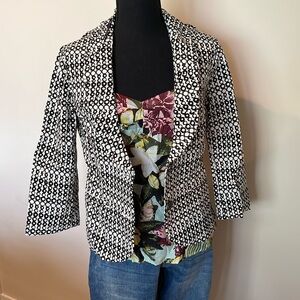 Cabi jacket. Black and white. Never worn.